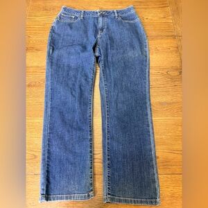 L.L. Bean Women's Straight Leg Jeans - Classic Fit Blue